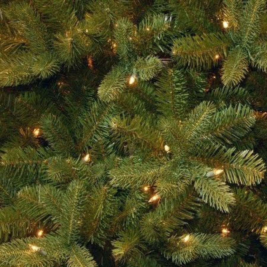 Fir Wood * | National Tree Company Pre-Lit 'Feel Real' Artificial Full Downswept Christmas Tree, Green, Douglas Fir, Dual Color Led Lights, Powerconnect 9 Feet