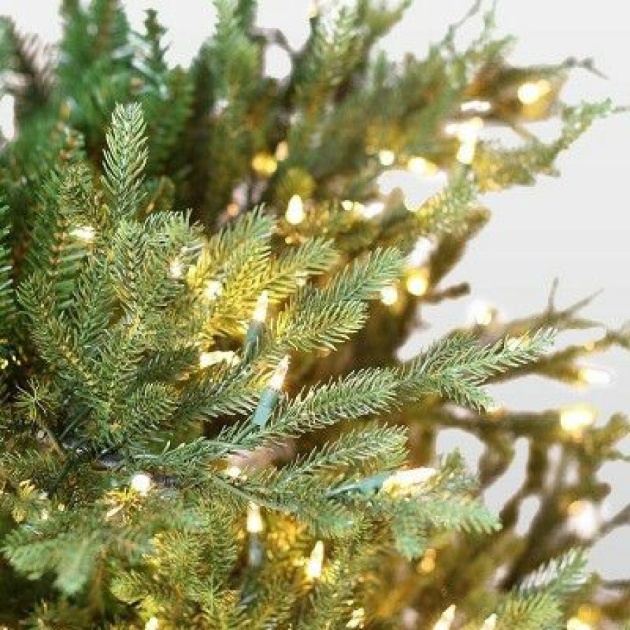 Fir Wood * | 7.5Ft Pre-Lit Full Berkshire Fir Artificial Christmas Tree Puleo