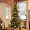 Pine * | 7.5Ft Puleo Pre-Lit Full Princess Pine Artificial Christmas Tree Clear Lights