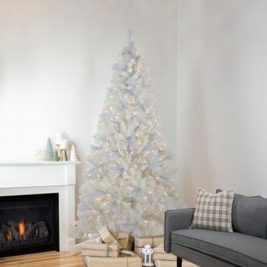 Spruce * | Northlight 6.5 Pre-Lit Seneca White Spruce Artificial Christmas Tree, Dual Function Led Lights