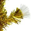 Pine * | Northlight 3 Pre-Lit Gold Fiber Optic Artificial Christmas Tree, White Lights