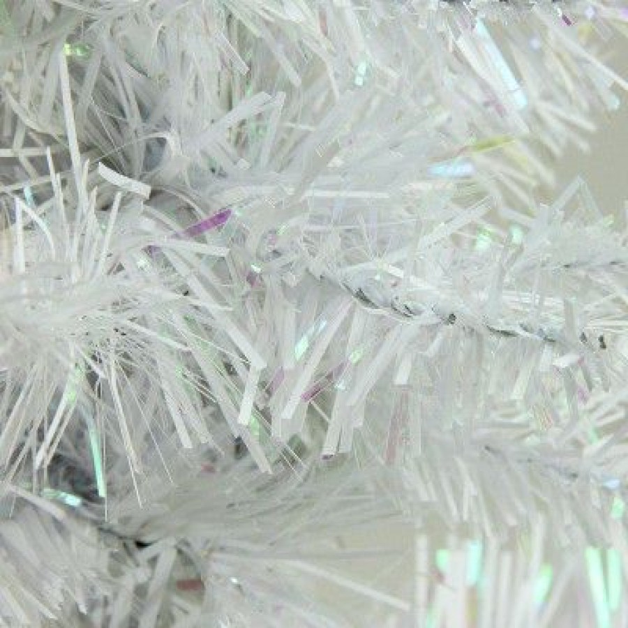 Spruce * | Northlight 18 X 13 White Glimmer Iridescent Spruce Artificial Christmas Tree Unlit