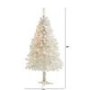 Pine * | 4Ft Nearly Natural Pre-Lit Led White Artificial Christmas Tree Clear Lights