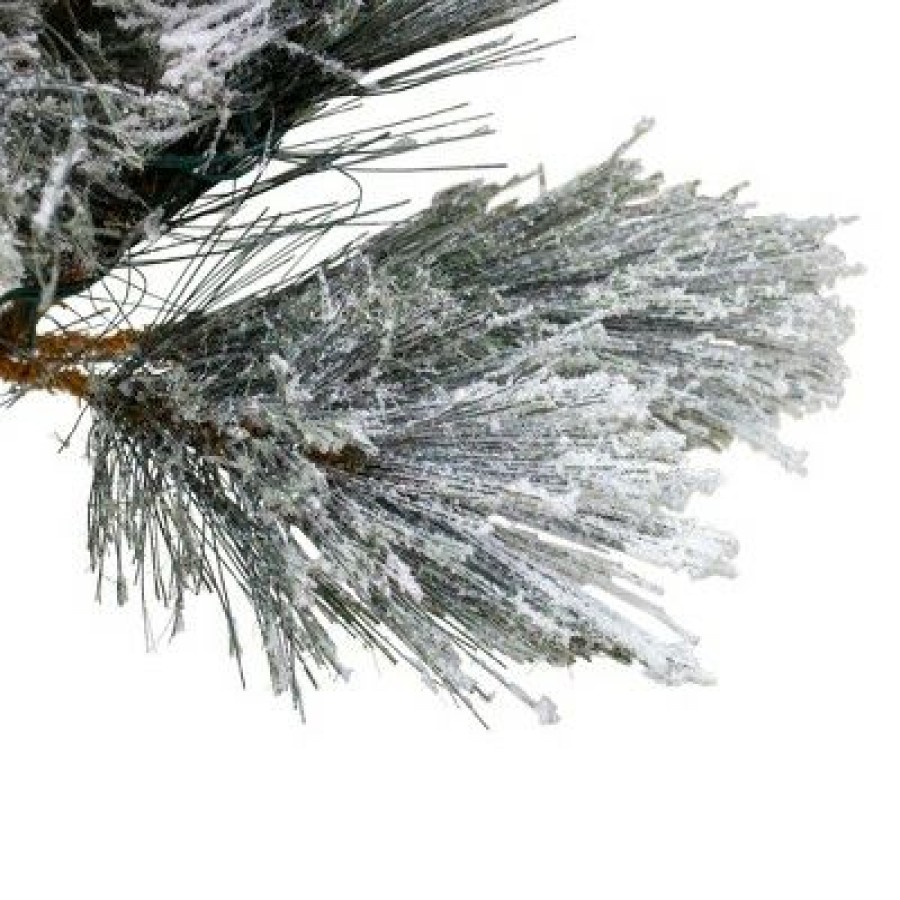 Spruce * | Northlight 7.5 Unlit Artificial Christmas Tree Flocked Black Spruce