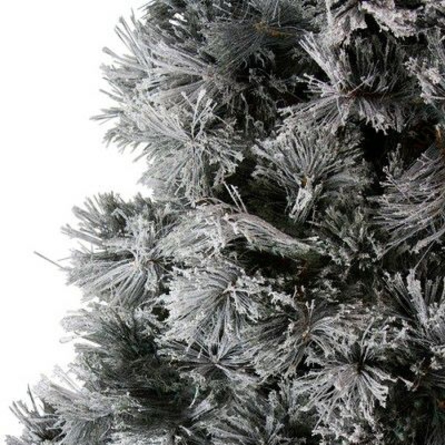 Spruce * | Northlight 7.5 Unlit Artificial Christmas Tree Flocked Black Spruce