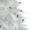 Pine * | Northlight 4 Pre-Lit White Tinsel Pop-Up Artificial Christmas Tree, Blue Lights