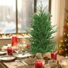 Pine * | Costway 36"Christmas Tree Artificial Unlit 30 Pine Cones Burlap Base