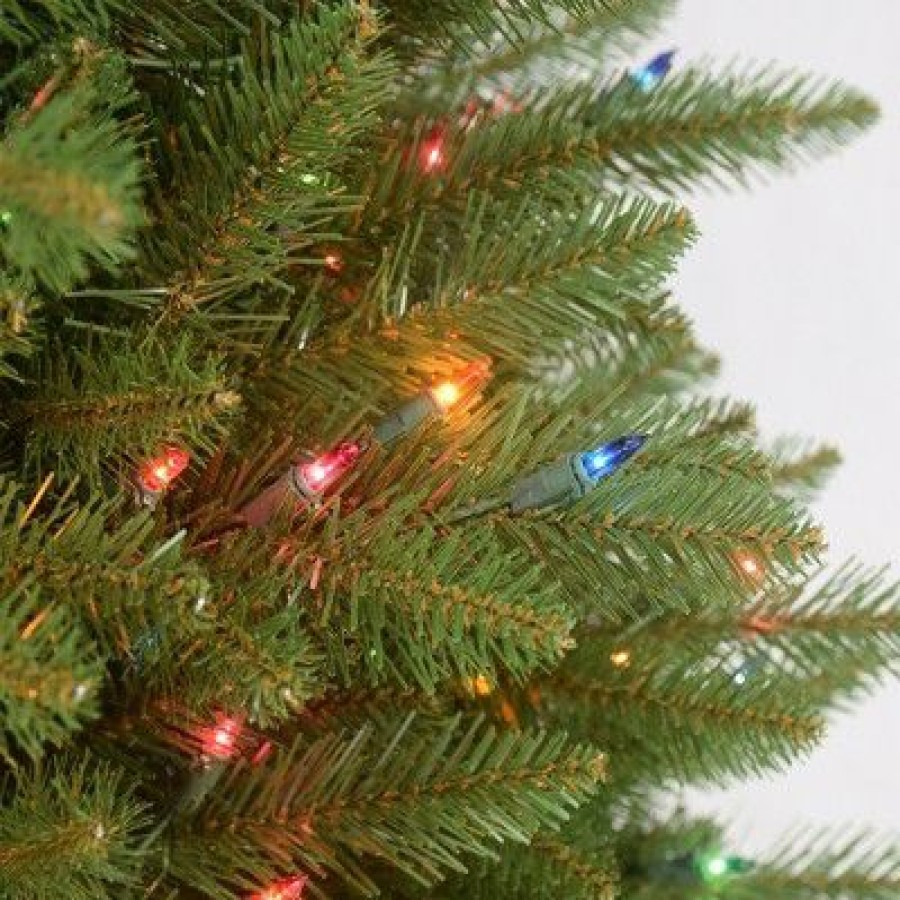 Fir Wood * | Primo International Puleo International 4.5 Foot Prelit Fraser Fir Artificial Christmas Tree With 250 Ul Listed Multicolor Lights, 761 Branch Tips And Metal Stand, Green