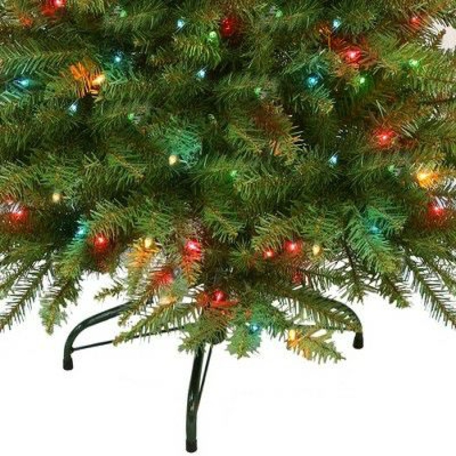 Fir Wood * | Primo International Puleo International 4.5 Foot Prelit Fraser Fir Artificial Christmas Tree With 250 Ul Listed Multicolor Lights, 761 Branch Tips And Metal Stand, Green