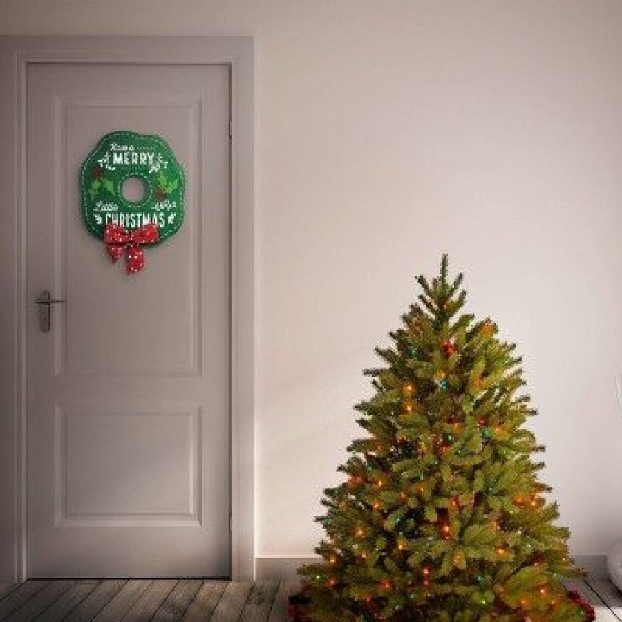 Fir Wood * | 4.5Ft Pre-Lit Jersey Fraser Fir Artificial Christmas Tree Multicolor Lights National Tree Company