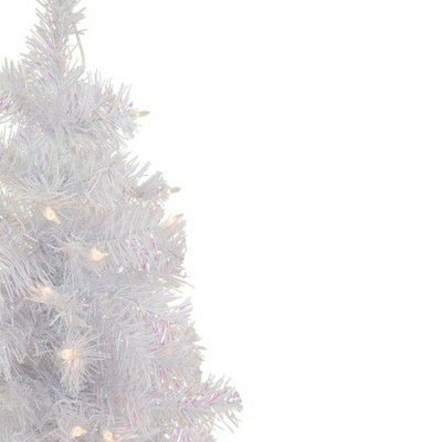 Pine * | Northlight 2 Pre-Lit Rockport White Pine Artificial Christmas Tree, Clear Lights