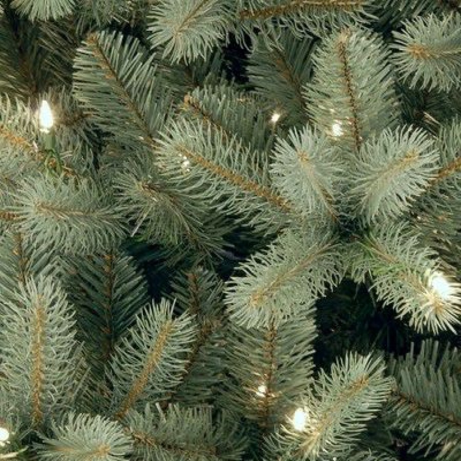 Fir Wood * | National Tree Company Pre-Lit 'Feel Real' Artificial Full Downswept Christmas Tree, Green, Douglas Blue Fir, White Lights, Includes Stand, 4.5 Feet