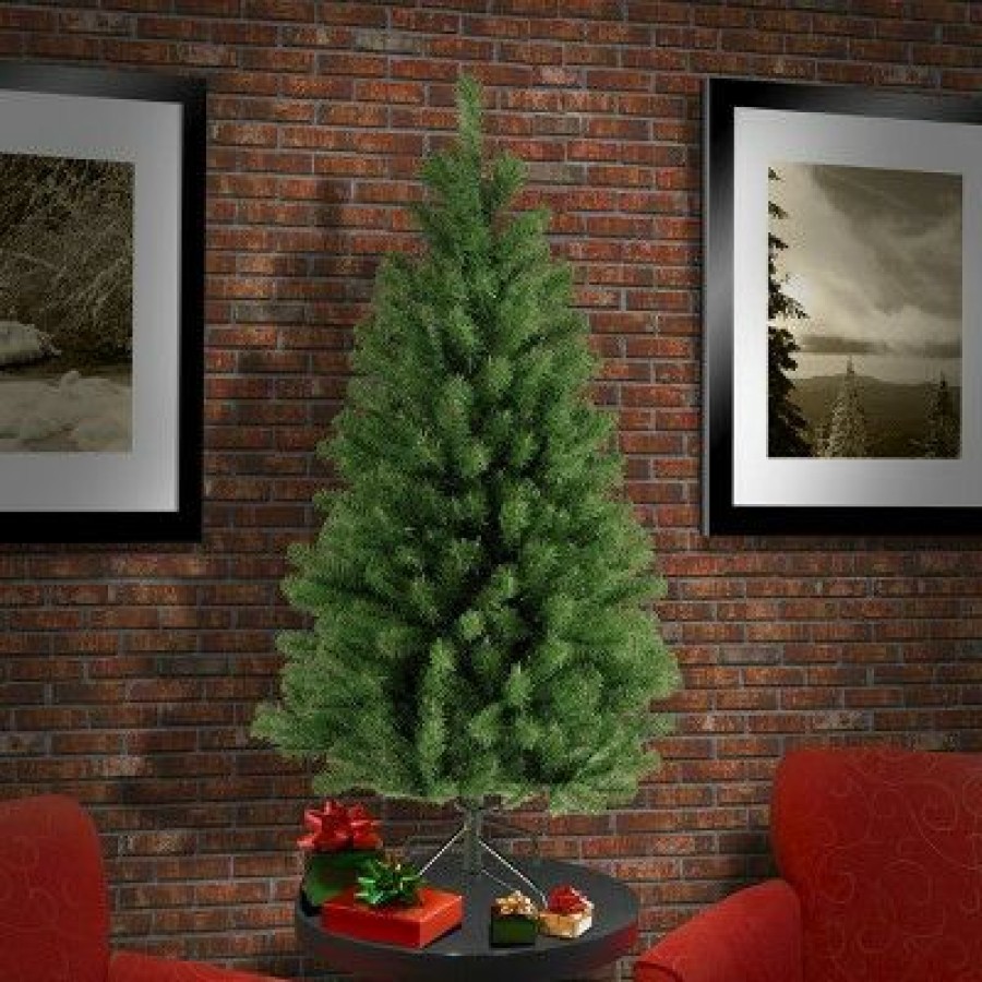 Spruce * | National Tree Company Artificial Full Christmas Tree, Green, North Valley Spruce, Includes Stand, 4Ft