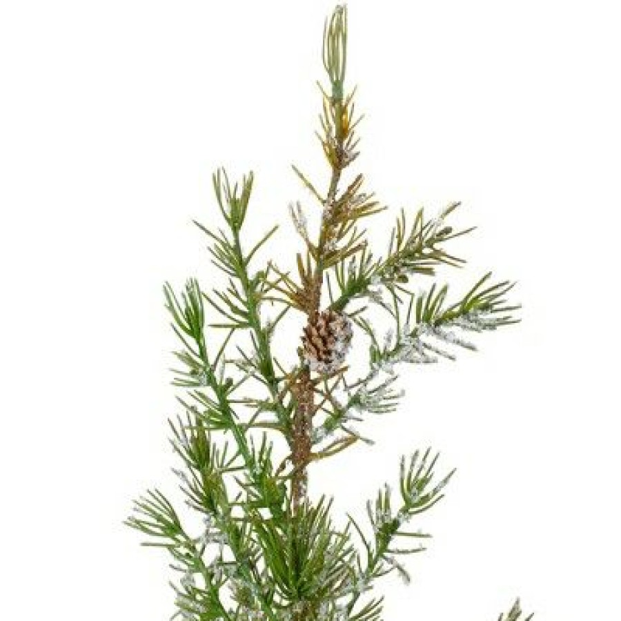 Pine * | Northlight 28 Potted Frosted Pine Artificial Christmas Tree Unlit