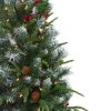 Pine * | Northlight 7Ft Pre-Lit Frosted Mixed Berry Pine Artificial Christmas Tree Clear Lights