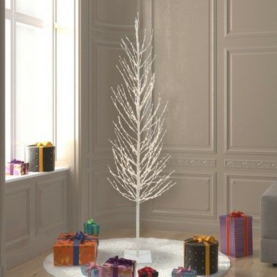 Unidentified Plant Variety * | Vickerman Led Twig Artificial Christmas Tree With Flat Base