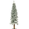 Pine * | 4Ft Haute Decor Pre-Lit Led Lightly Flocked Alpine Artificial Christmas Tree White Lights