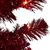 Unidentified Plant Variety * | Northlight 6 Prelit Artificial Christmas Tree Red Tinsel Clear Lights