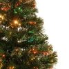 Pine * | National Tree Company Radiance 2.6 Foot Electric Slim Fiber Optic Artificial Christmas Tree Holiday Decoration With Multi Color Lights And Gold Stand