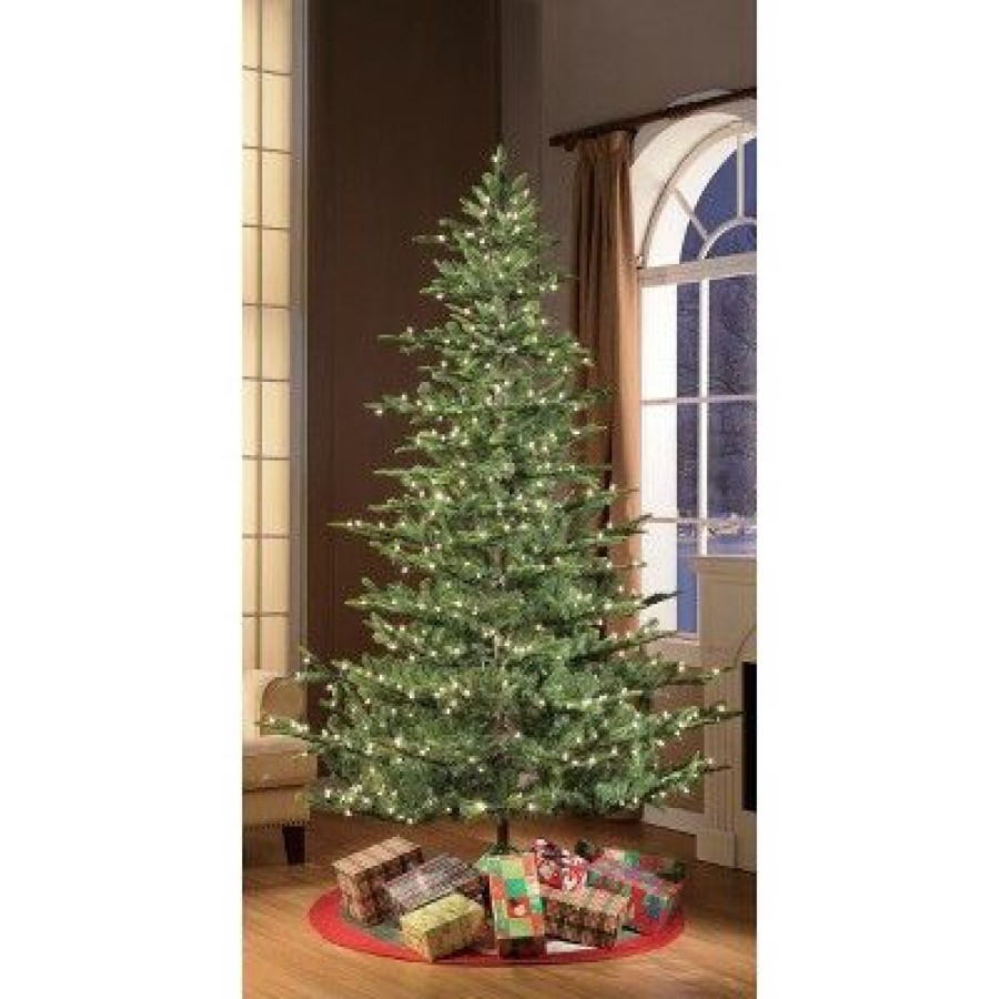 Fir Wood * | Puleo 7.5Ft Pre-Lit Artificial Christmas Tree Full Alaskan Fir