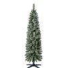 Unidentified Plant Variety * | Home Heritage 5 Foot Prelit Easy Assembly Stanley Cashmere Pencil Pine Artificial Christmas Holiday Tree With Clear Incandescent Lights