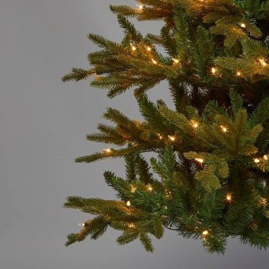 Balsam Fir * | 9' Pre-Lit Slim Indexed Balsam Fir Artificial Christmas Tree Clear Lights With Autoconnect Wondershop