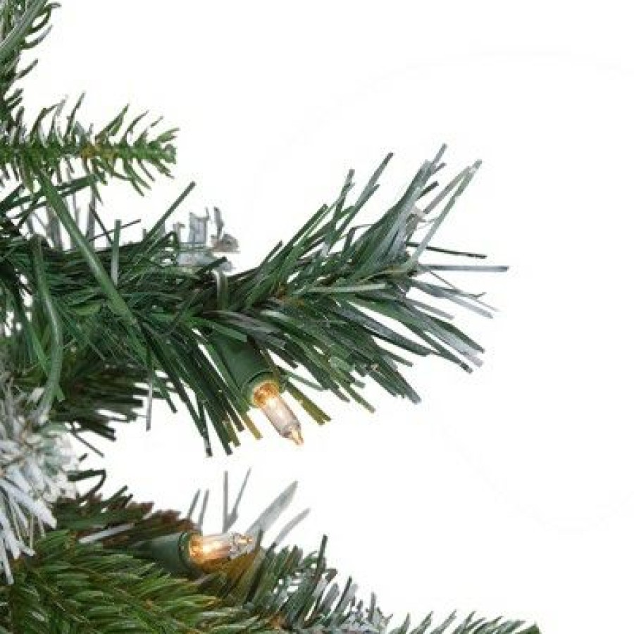 Pine * | Northlight 6 Pre-Lit Frosted Mixed Berry Pine Artificial Christmas Tree Clear Lights