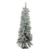 Pine * | Northlight 4 Unlit Slim Flocked Winter Alpine Artificial Christmas Tree