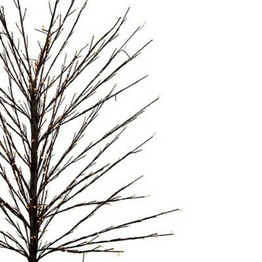 Pine * | Northlight 5 Black Led Lighted Christmas Twig Tree Warm White Lights