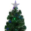 Pine * | Northlight 6 Pre-Lit Color Changing Fiber Optic Led Christmas Tree With Star Tree Topper