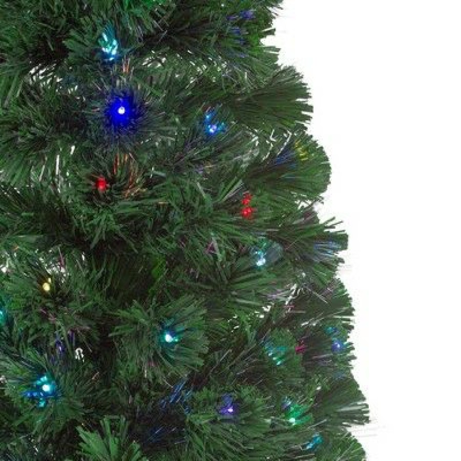 Pine * | Northlight 6 Pre-Lit Color Changing Fiber Optic Led Christmas Tree With Star Tree Topper