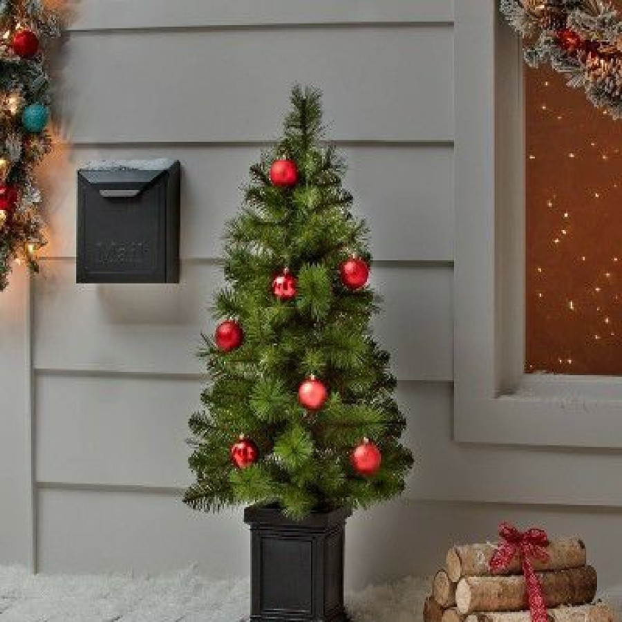 Douglas Fir * | 3.5' Unlit Douglas Fir Potted Artificial Christmas Tree Wondershop