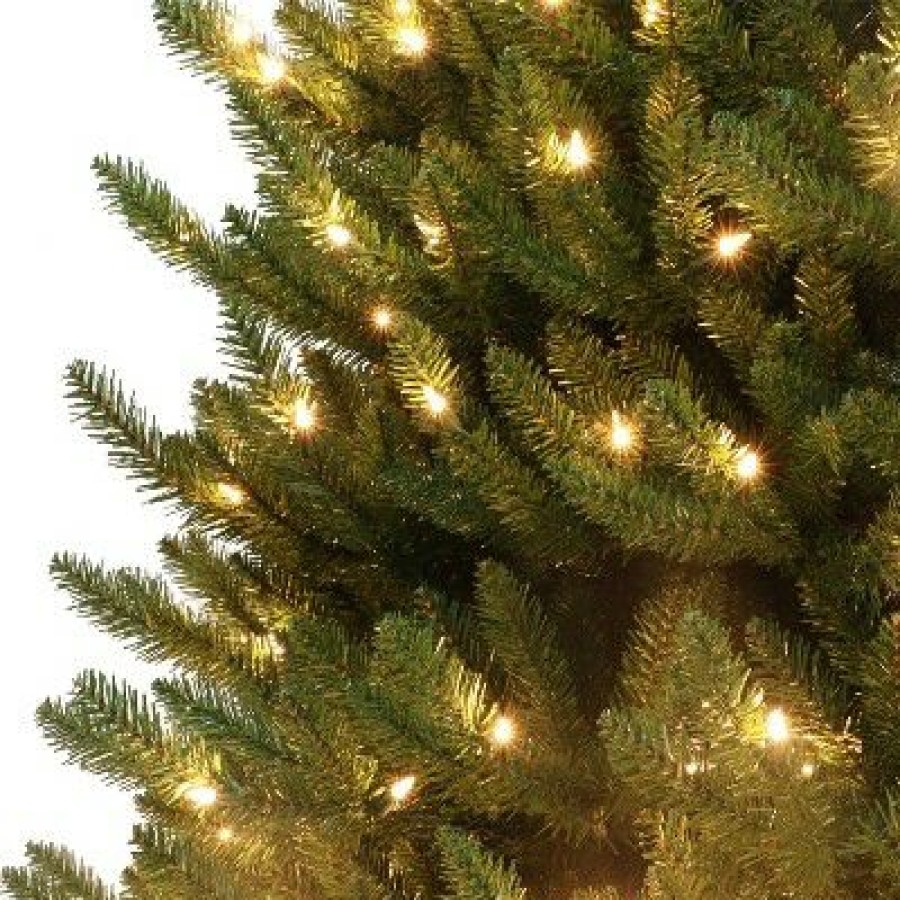 Balsam Fir * | Puleo 4.5' Pre-Lit Led Canadian Balsam Fir Artificial Christmas Tree Warm White Lights