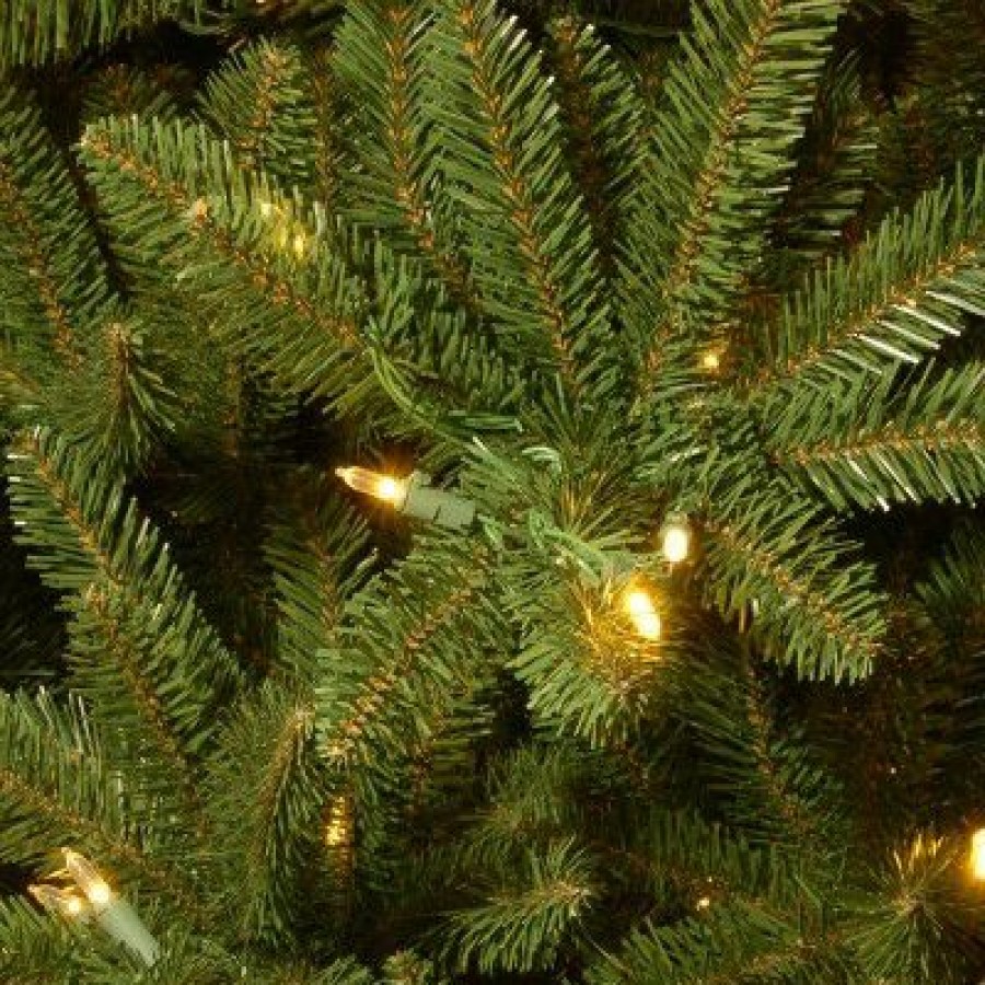 Fir Wood * | National Tree Company 7.5 Ft. Natural Fraser Slim Fir Tree With Clear Lights