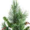 Pine * | Northlight 24 Mixed Cashmere Berry Pine Medium Artificial Christmas Tree Unlit