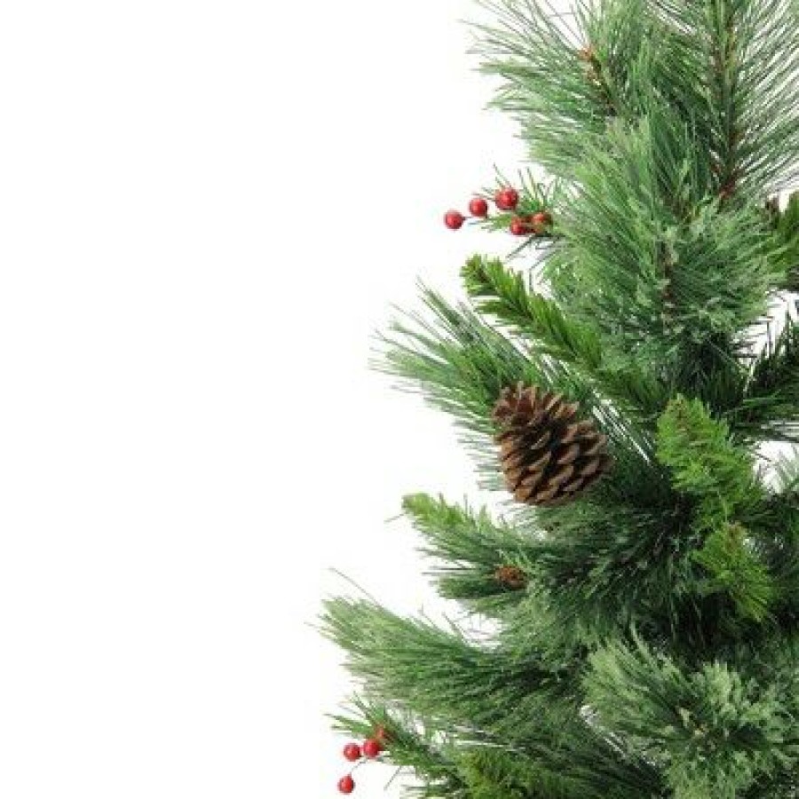 Pine * | Northlight 24 Mixed Cashmere Berry Pine Medium Artificial Christmas Tree Unlit