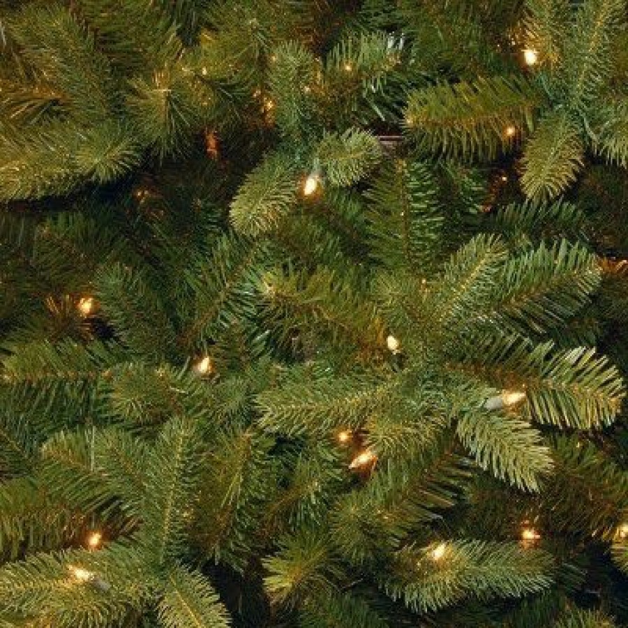 Pine * | National Tree Company Pre-Lit 'Feel Real' Artificial Christmas Garland Green, Liberty Pine, White Lights, Pine Cones, Frosted Branches, Plug In,9Ft