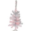 Pine * | Northlight 2 Pre-Lit Woodbury White Pine Slim Artificial Christmas Tree, Pink Lights