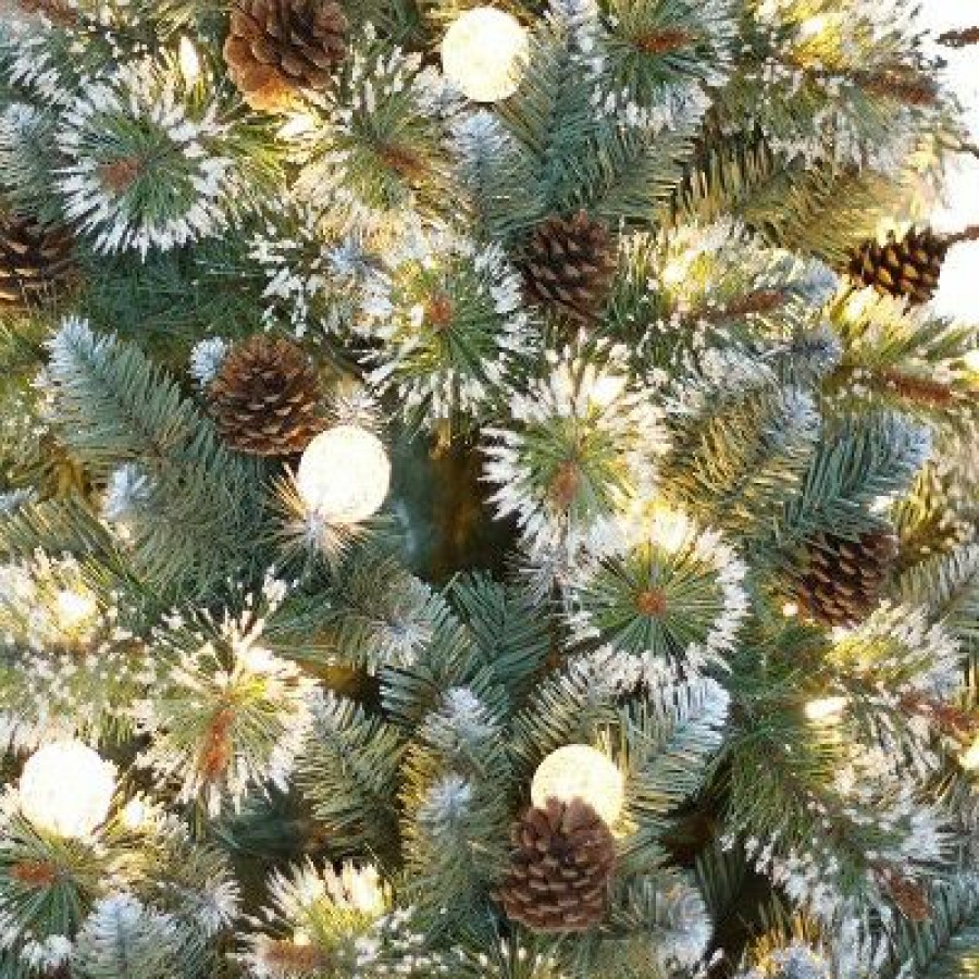 Fir Wood * | Puleo 7.5' Pre-Lit Led Full Carolina Pine Artificial Christmas Tree White Lights