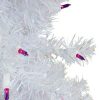 Pine * | Northlight 2 Prelit Artificial Christmas Tree White Iridescent Pine Purple Lights