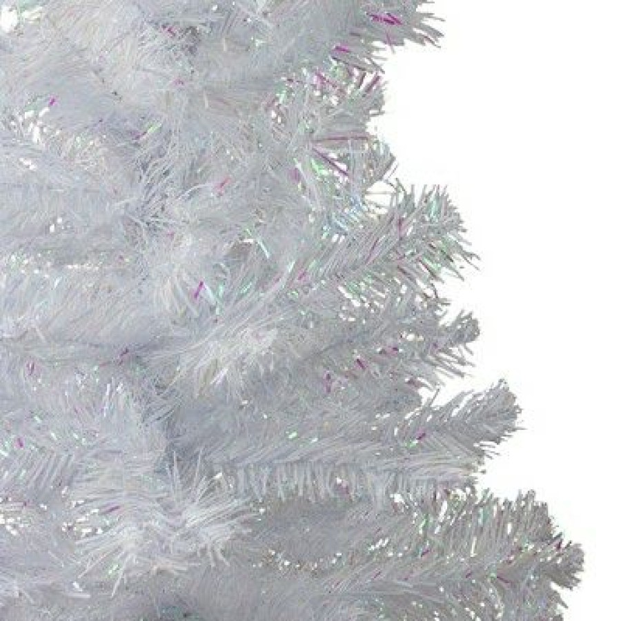 Pine * | Northlight 3 White Iridescent Pine Artificial Christmas Tree Unlit