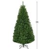 Pine * | Costway Pre-Lit Artificial Christmas Tree 5Ft Hinged 150 Led Lights