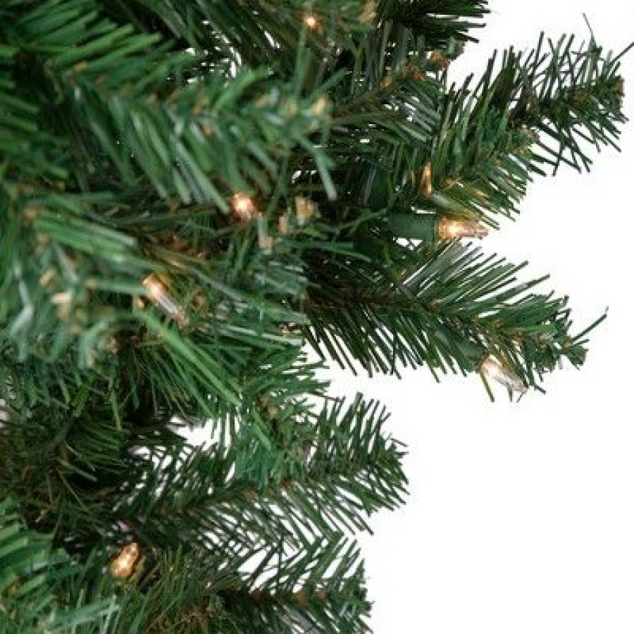 Spruce * | Northlight 7.5 Pre-Lit Green Upside Down Spruce Artificial Christmas Tree, Clear Lights