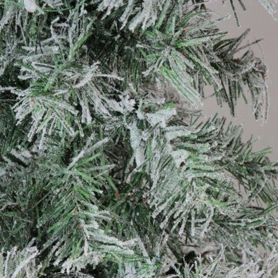 Pine * | Northlight 5 Unlit Artificial Christmas Tree Lightly Flocked And Glittered Woodland Alpine