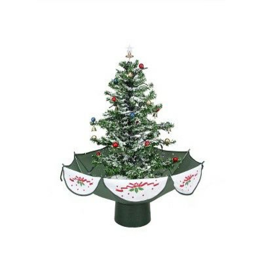 Unidentified Plant Variety * | Northlight 2.5 Pre-Lit Artificial Christmas Tree Musical Snowing White Led Lights