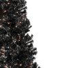 Pine * | Northlight 6 Pre-Lit Black Artificial Tinsel Christmas Tree, Clear Lights