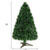 Pine * | Costway Pre-Lit Fiber Optic Artificial Pvc Christmas Tree Tabletop 3Ft