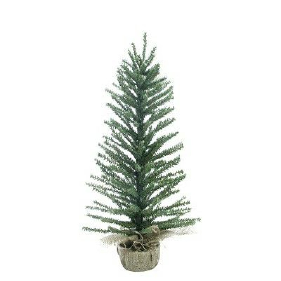 Pine * | Northlight 18 Medium Traditional Green Mini Pine Artificial Christmas Tree In Burlap Sack Unlit