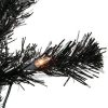 Pine * | Northlight 4 Pre-Lit Black Artificial Tinsel Christmas Tree, Clear Lights