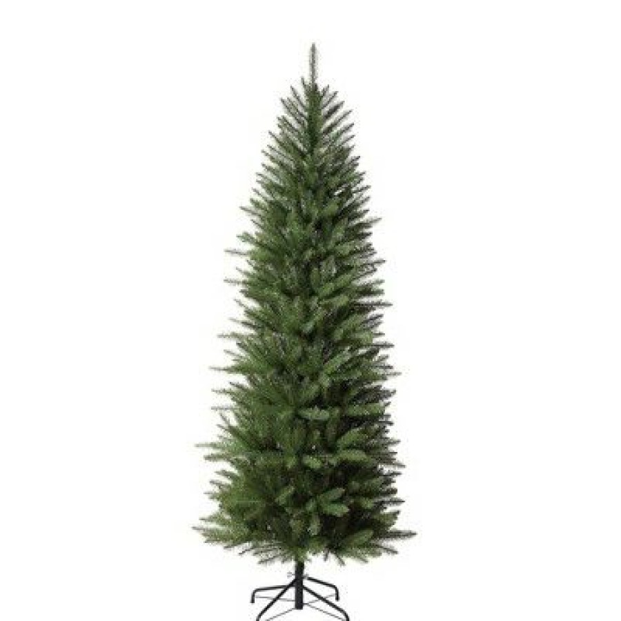 Fir Wood * | Haute Decor Haute Decor 6.5' Unlit Pencil Dumont Fir Artificial Christmas Tree